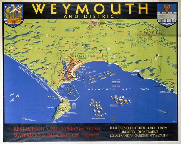 Weymouth, BR poster, c 1948-1960