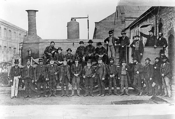 Workshop foremen at the Midland Railways Derby Works in about 1872. A