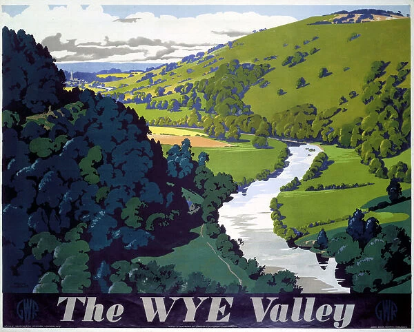 The Wye Valley, GWR poster, 1946