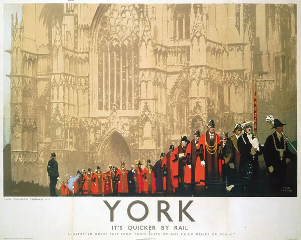 York - Local Government Centenary, LNER poster, 1935