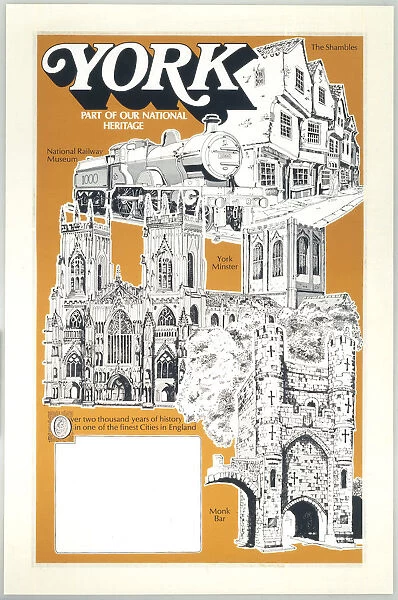 York - Part of our National Heritage, BR poster c1970s