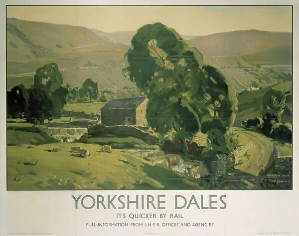 Yorkshire Dales, LNER poster, 1940
