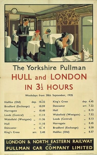 The Yorkshire Pullman, LNER  /  Pullman Car Company Limited poster, 1935