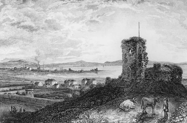 Saltcoats etc, from Ardrossan Castle, circa 1700