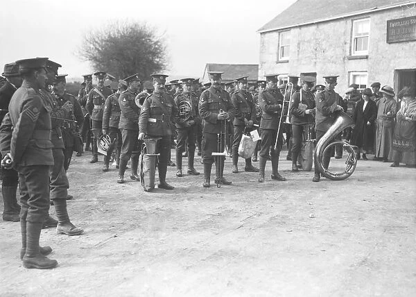 DCLI Military Band, Wendron, Cornwall. 1915