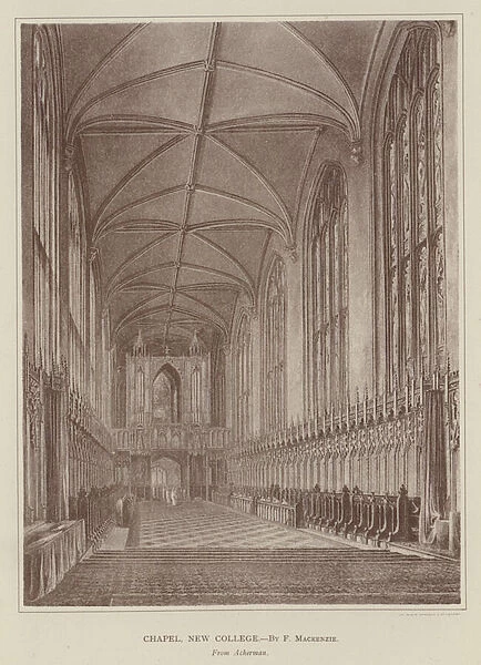 Chapel, New College (engraving)