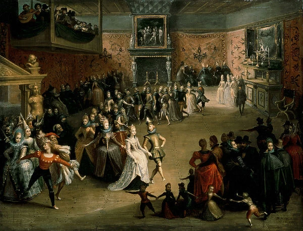 The Court Ball, 1604 (oil on canvas)