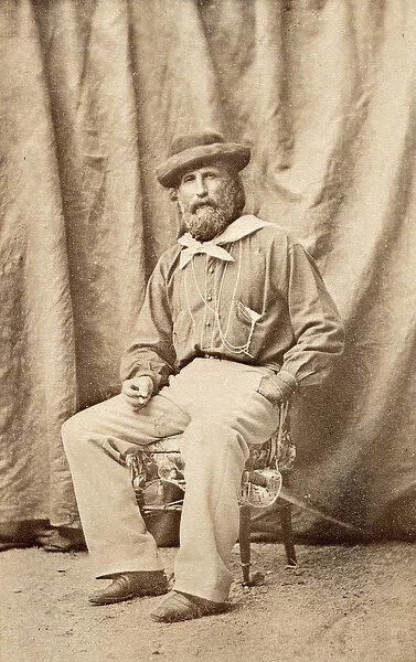 Giuseppe Garibaldi in Caserta in 1860