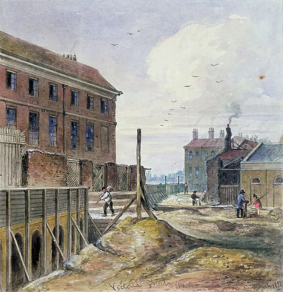 Making Victoria Street, 1851 (w  /  c on paper)