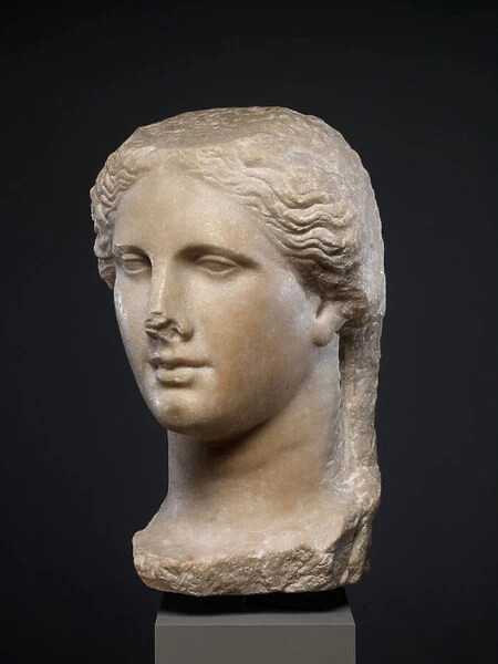 Marble head of a Ptolemaic queen, c. 270-50 B. C. (marble)