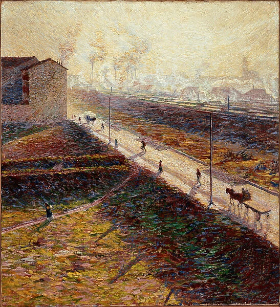 Morning or The suburban road in the early morning, 1909 (painting)