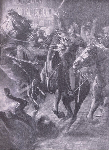 A night charge by British cavalry during the sweeping movement in October 2014