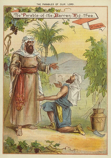 The Parables of Christ: The Parable of the Barren Fig Tree (chromolitho)