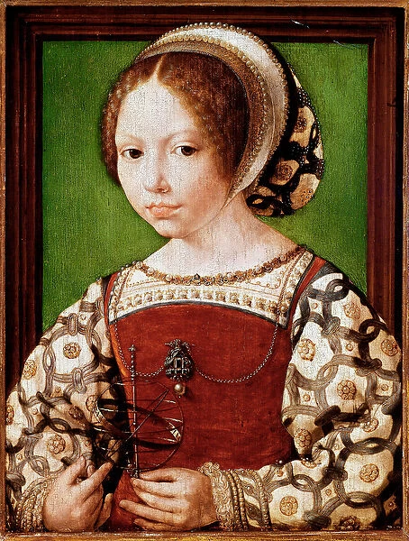Portrait of a young princess, probably Dorothea of Denmark (Painting, 1530)