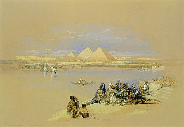 The Pyramids at Giza, near Cairo (w  /  c)