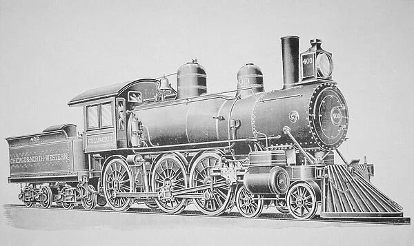 A Schenectady Locomotive (engraving)