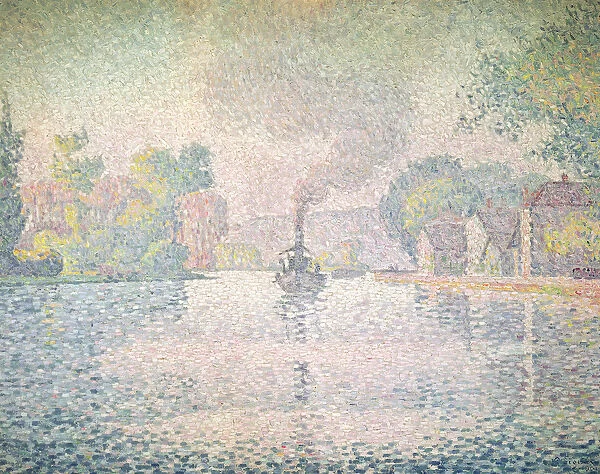The Seine at Sannois, the tugboat l Hirondelle, 1901 (oil on canvas)