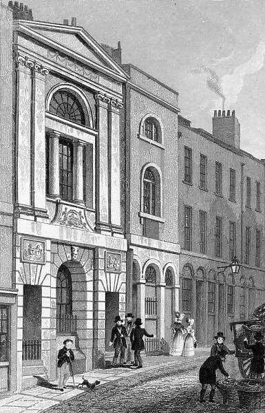 Watermans Hall, St. Marys Hill (engraving)