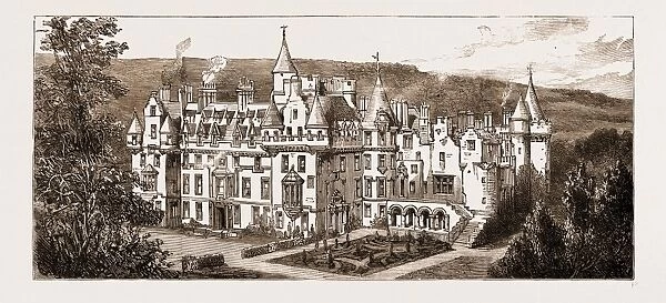 Cortachy Castle, Forfarshire, Scotland, Uk, Seat of the Earl of Airlie, Destroyed by Fire