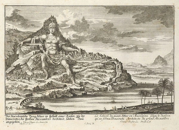 Mount Athos Colossal Statue Entwurff einer historischen
