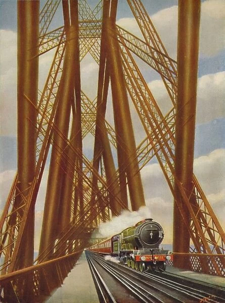 East Coast Express Crossing the Forth Bridge, 1926