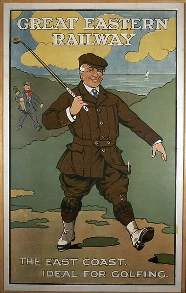 The East Coast, Ideal for Golfing, Great Eastern Railway poster, early 1920s. Artist: John Hassall