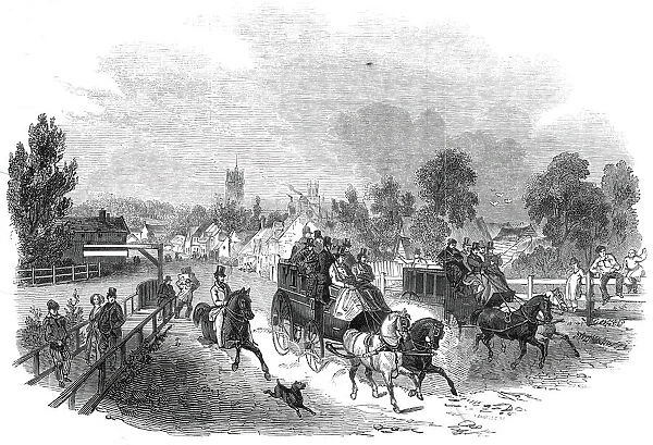 Ely, from the railway station, 1845. Creator: Ebenezer Landells