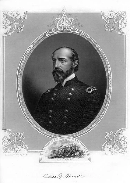 General George Meade, US Army officer and civil engineer, 1862-1867. Artist: Brady