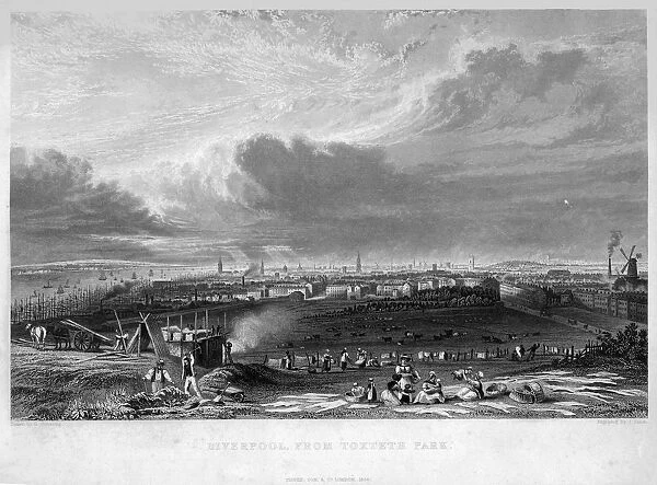 Liverpool from Toxteth Park, 1834. Artist: G Pickering