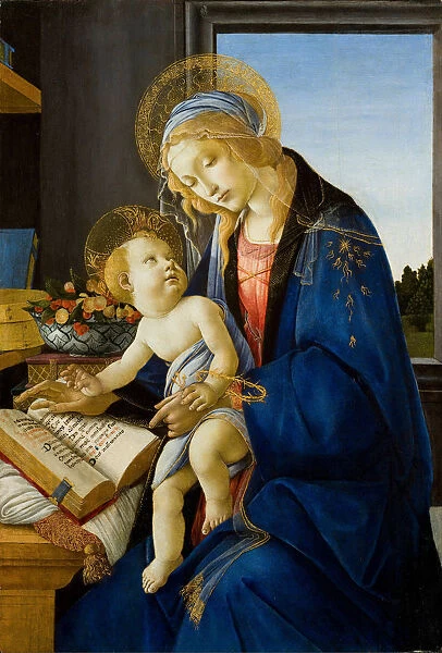 Madonna of the Book (Madonna del Libro), 1480. Artist: Botticelli, Sandro (1445-1510)