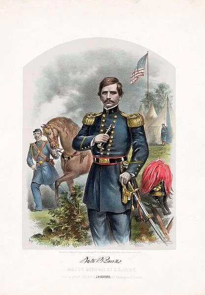 Nathaniel P. Banks, Major General of U. S. Army, pub. 1861 (colour lithograph) Creator