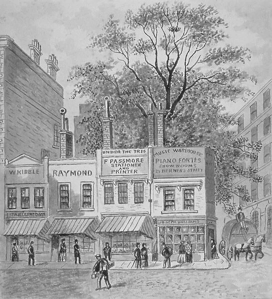 Shops on Cheapside, City of London, 1870