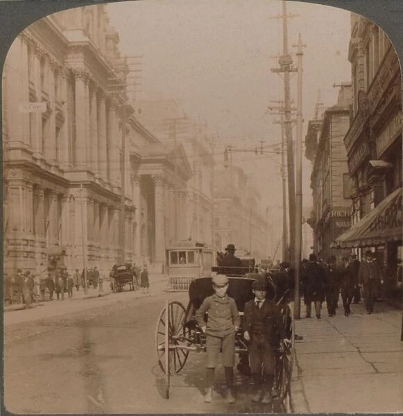 St. James Street, Montreal, Canada, 1900