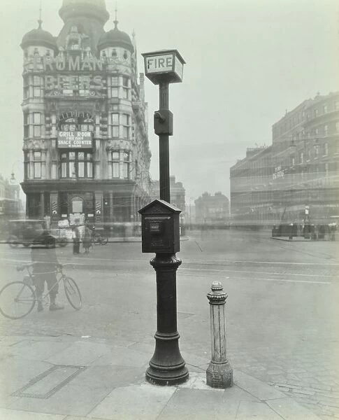 Street fire alarm, Southwark, London, 1932