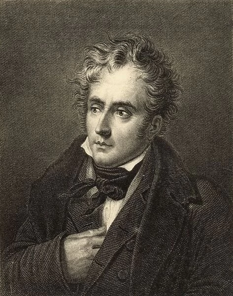 Francois Rene De Chateaubriand, 1768-1848. French Politician And Author. Photo-Etching After The Engraving By Hopwood. From The Book 'Lady Jacksons Works Xiv. The Court Of The Tuileries Ii'Published London 1899
