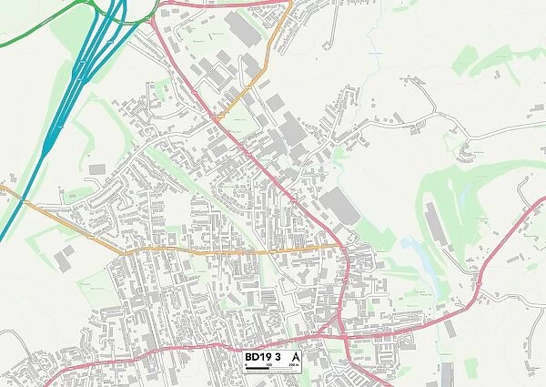 Kirklees BD19 3 Map