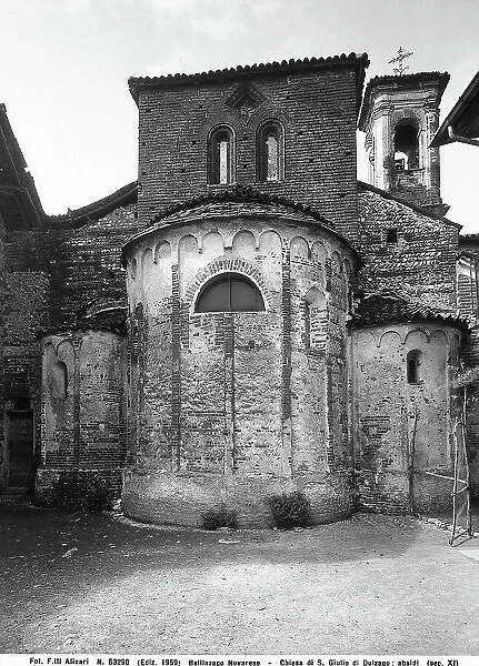 View of the apse of the Church of S. Giulio di Dulzano, Bellinzago Novarese, Province of Novara