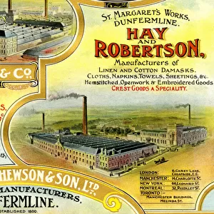Advert, Hay and Robertson, Dunfermline, Scotland