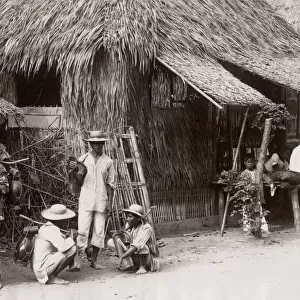 c. 1880s South East Asia - Philippines - street scene