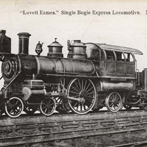 Lovett Eames, single bogie express locomotive, America