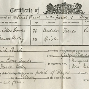 Marriage Certificate - 1904