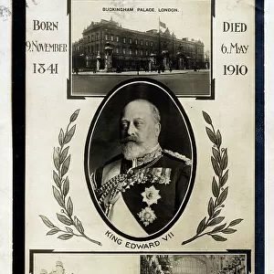 Memorial postcard - King Edward VII
