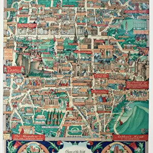 Pictorial map of Edinburgh