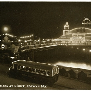 Pier at Night, Colwyn Bay, Conwy
