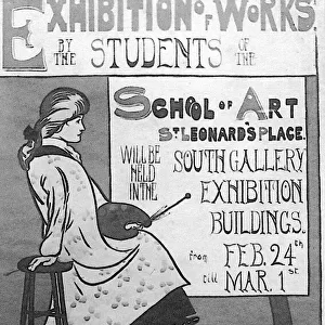 Poster for art exhibition by H. L. Oakley