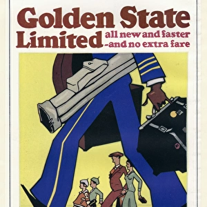Poster design for Southern Pacific railway