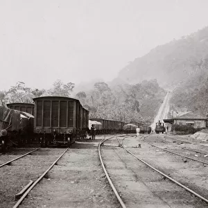 Santos and Sao Paulo Railway, incline station, Brasil