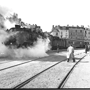 Steam train at Dieppe, France