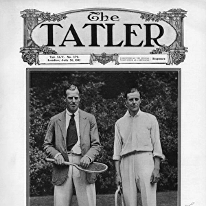 Tatler cover featuring tennis player, A. F. Wilding