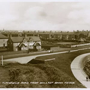 Titchfield Road from Ballast Bank, Troon, Scotland